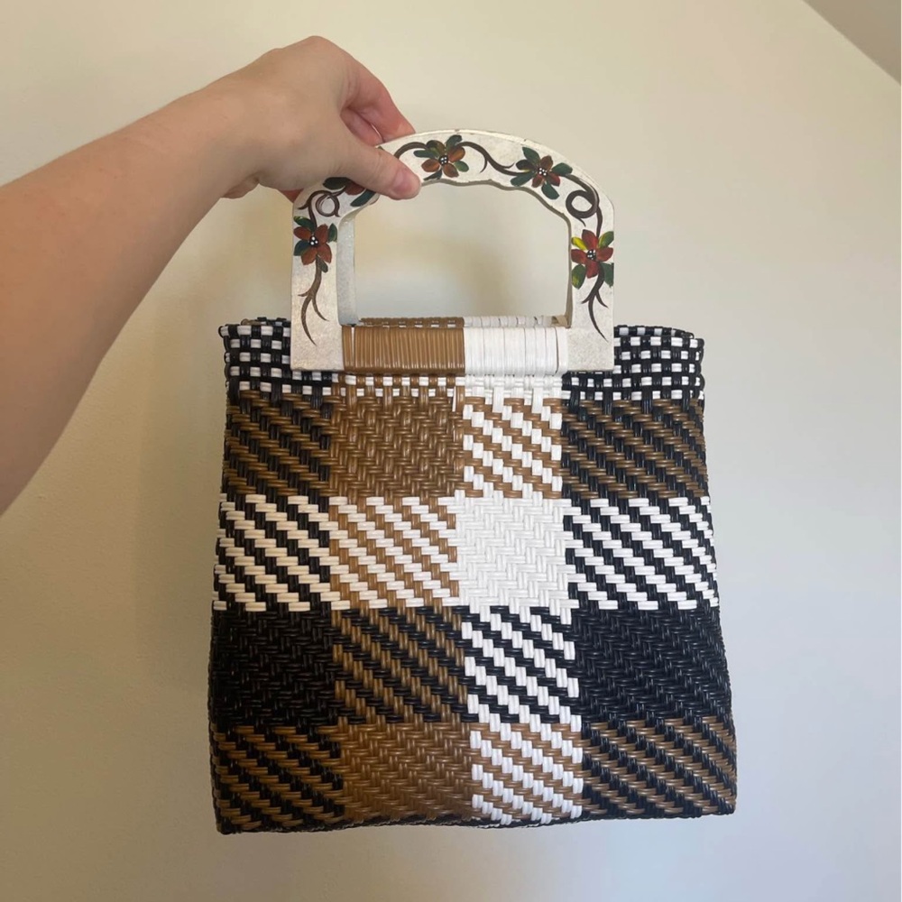 Recycled Plastic Hand Woven Purse